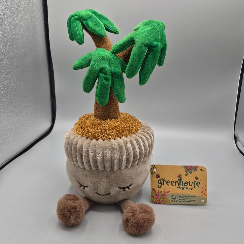 Greenhouse by Russ 12 inch David The Money Tree Plush Plant NWT